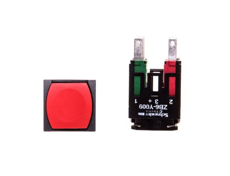 Przycisk sterowniczy 16mm czerwony z samopowrotem 1Z 1R XB6CA45B