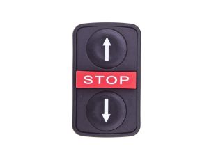 Napęd przycisku podwójny czarny /STRZAŁKA GÓRA-DÓŁ/STOP/ z samopowrotem ZB5AA72124