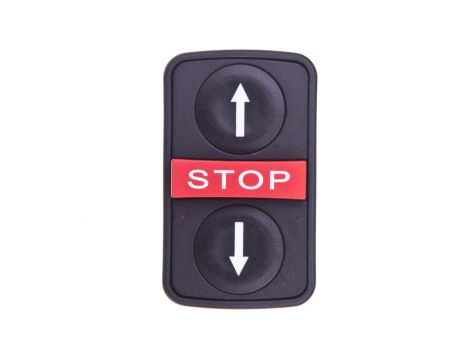 Napęd przycisku podwójny czarny /STRZAŁKA GÓRA-DÓŁ/STOP/ z samopowrotem ZB5AA72124