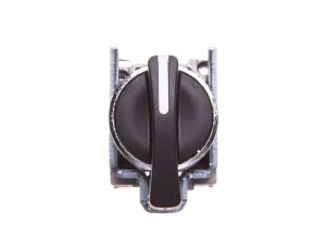 Przełącznik 3 położeniowy pokrętło 22mm czarny 2Z bez samopowrotu XB4BJ33