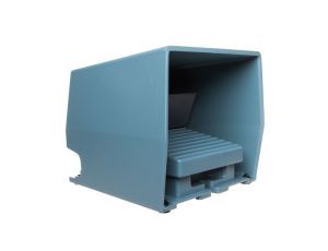 Wyłącznik nożny pojedynczy z osłoną niebieski metal 1Z 2R 1 krok XPEM511
