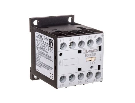 Stycznik mocy 3P 6A 2,2kW przy 400VAC AC3, cewka 24VDC, 0Z 1R 11BG0601D024