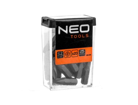 Końcówki wkrętakowe PH2 x 25mm /20 szt./ 06-011