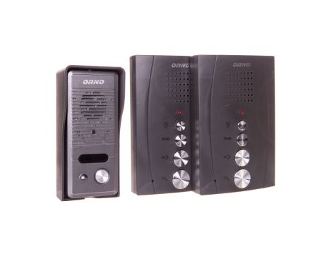 Zestaw domofonowy jednorodzinny z interkomem bezsłuchawkowy czarny ELUVIO INTERCOM OR-DOM-RE-920/B