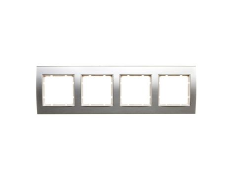 Berker/B.3 Ramka poczwórna pozioma/pionowa aluminium 10143904
