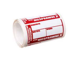 Naklejka - taśma do drukarki /Niesprawne/ (rolka=50szt ) WANAKNSPR