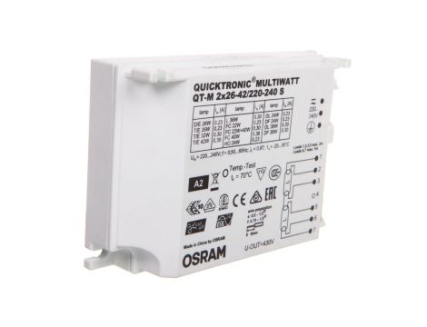 Statecznik elektroniczny (SE) do świetlówek jednotrzonkowych QT-M 2x26-42/220-240 4008321110022