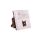 MOSAIC Gniazdo komputerowe pojedyncze RJ45 kat.6a STP 2-moduły białe 076576