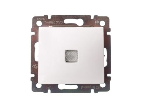 VALENA Łącznik krzyżowy podświetlany 10AX 250V biały 774448
