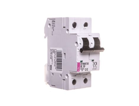 Wyłącznik nadprądowy 2P B 10A 10kA AC ETIMAT10 002123714