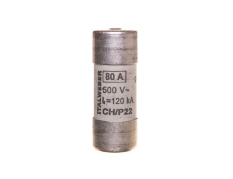 Wkładka bezpiecznikowa cylindryczna 22x58mm 80A gG 500V CH22/P /z wybijakiem/ 006711013