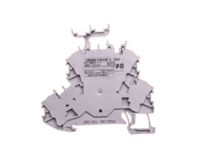 Złączka szynowa 2-piętrowa L/L 2,5mm2 szara 2002-2231 TOPJOBS