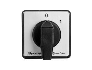 Łącznik krzywkowy 0-1 3P 16A mocowany do pulpitu pokrętło czarne SK16-2.8211P03