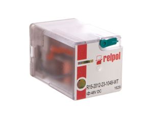 Przekaźnik przemysłowy 2P 10A 48V DC R15-2012-23-1048-WT 802889