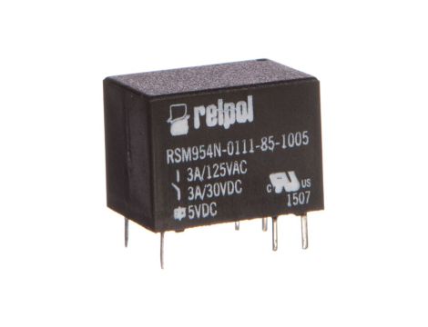 Przekaźnik subminiaturowy-sygnałowy 1P 3A 5V DC PCB RSM954N-0111-85-1005 2614624
