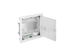 Rozdzielnica modułowa multimedialna MSF RP 1x12 podtynkowa IK05 IP30 z płytą montażową, białe 2011-00