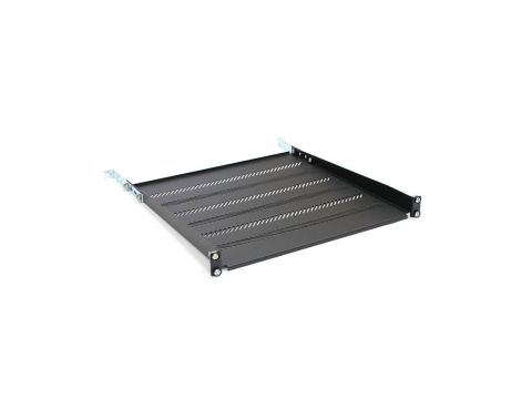 Półka 19cali 1U G/450 czarna (RAL 9005) z podporą TN-19-450-1U-BK