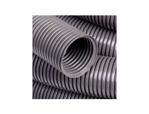 Rura karbowana 750N do zalewania betonem samogasnąca szara z pilotem i smarowaniem fi 50mm -5 C +90 C /25m/