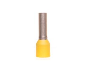 Końcówka tulejkowa izolowana 6mm2 żółta długość 12mm 216-208 /100szt./