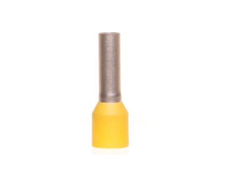 Końcówka tulejkowa izolowana 6mm2 żółta długość 12mm 216-208 /100szt./
