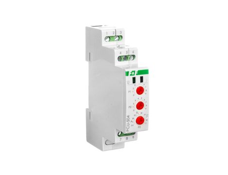 Przekaźnik czasowy z podtrzymaniem po zaniku zasilania 12-264V AC/DC styk 2P 8A 1 moduł PCU-504UNI