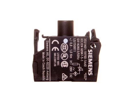 Oprawka blok LED biały 230V AC montaż czołowy przył śrubowe SIRIUS ACT 3SU1401-1BF60-1AA0