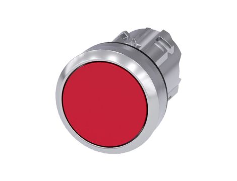 Napęd przycisku 22mm czerwony płaski z samopowrotem metalowy IP69k SIRIUS ACT 3SU1050-0AB20-0AA0