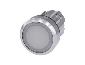 Napęd przycisku 22mm biały z podświetleniem z samopowrotem metalowy IP69k SIRIUS ACT 3SU1051-0AB60-0AA0