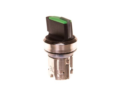 Przełącznik piórkowy 3 pozycyjny 22mm bez samopowrotu możl podświetlenie czarny/zielony metal SIRIUS ACT 3SU1052-2BL40-0AA0