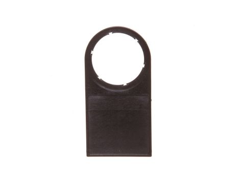 Ramka do etykiet samoprzylepnych 27x27mm czarna zaokrąglona otwór 22mm SIRIUS ACT 3SU1900-0AJ10-0AA0