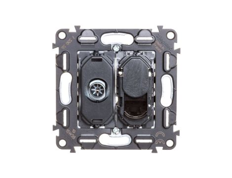 VALENA LIFE Gniazdo teleinformatyczne TV/RJ45 kat.6 UTP 753055
