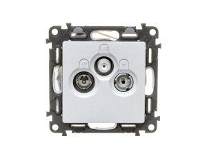 VALENA LIFE Gniazdo antenowe RTV/SAT końcowe aluminium 753364