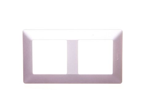 VALENA LIFE Ramka podwójna aluminium 754132