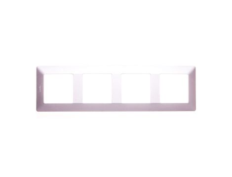 VALENA LIFE Ramka poczwórna aluminium 754134