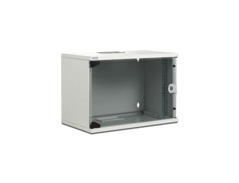 Szafa krosowa SoHo wisząca niedzielona 19 cali 9U 520x400 szara, niezmontowana DN-19 09-U-S-1