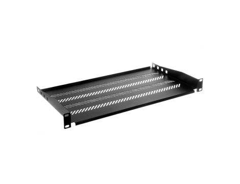Półka 19 cali 1U G/250 czarna (RAL 9005) TN-19-250-1U-BK