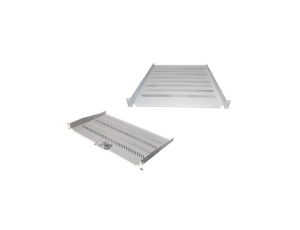 Półka 19 cali 1U G/450 szara (RAL 7035) z podporą TN-19-450-1U-GY