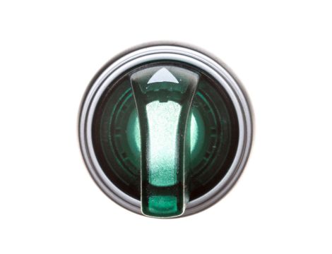 Napęd przełącznika 3 położeniowy zielony z podświetleniem z samopowrotem LPCSL1313