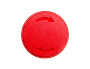 Napęd przycisku bezpieczeństwa czerwony  30mm odblokowanie przez obrót do zatrzymania awaryjnego, zgodnie z ISO13850 LPCB6634
