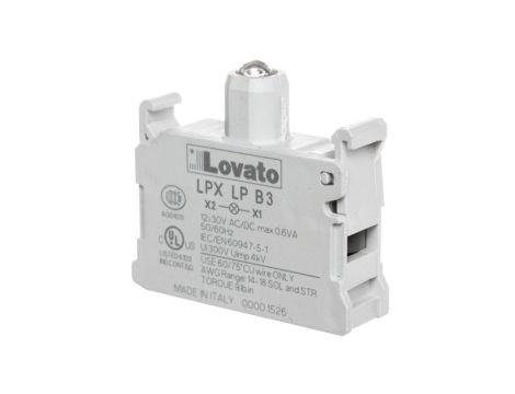 Oprawka z LED zielona 18-30V AC/DC LPXLPB3