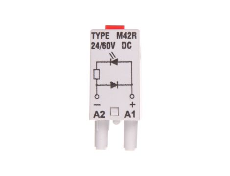 Moduł sygnalizacyjny LD (diody: LED czerwony + D) 24-60V DC M42R szary 854844