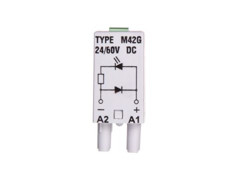 Moduł sygnalizacyjny LD (diody: LED zielony + D) 24-60V DC M42G szary 854843