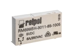 Przekaźnik miniaturowy 1P 6A 5V DC PCB AgSnO2 RM699BH-3011-85-1005 2613698