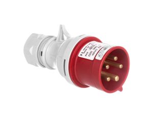 Wtyczka przenośna ze zmianą faz 5P 32A 400V czerwona IP44 IVNO 3253
