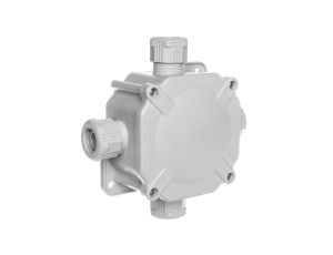 Puszka hermetyczna natynkowa 122x122x44,6mm IP67 4xPG27 szara 6455-27P