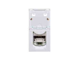 MOSAIC Gniazdo komputerowe pojedyncze RJ45 kat.6a STP 1M białe 076573