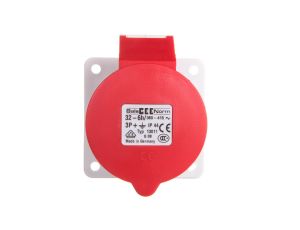 Gniazdo tablicowe proste 32A 4p 400V 6h IP44 13011
