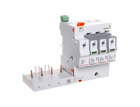 Ogranicznik przepięć Typ T2 3P+N 20kA 1,7kV blokowy ON 300 412263