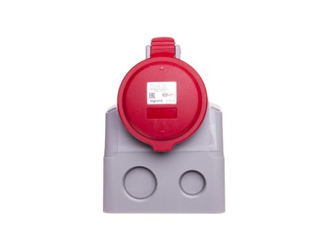 Gniazdo stałe 5P 32A 400V czerwone IP44 P17 TEMPRA PRO 555259
