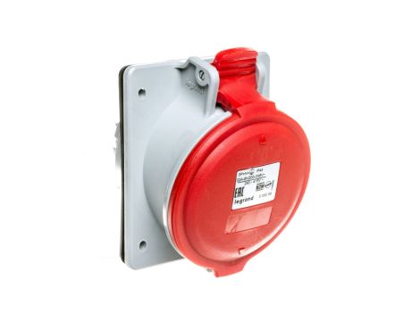 Gniazdo tablicowe 5P 32A 400V czerwone IP44 P17 TEMPRA PRO 555289